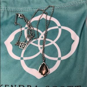 EUC Brown MOP Silver Kendra Scott Cory necklace